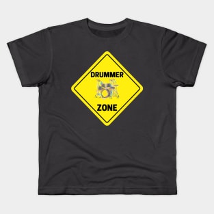 Drummer Zone  Percussionist Drum Set Kids T-Shirt
